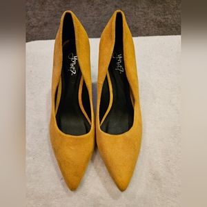 Mustard Yellow Heels for Women 9M